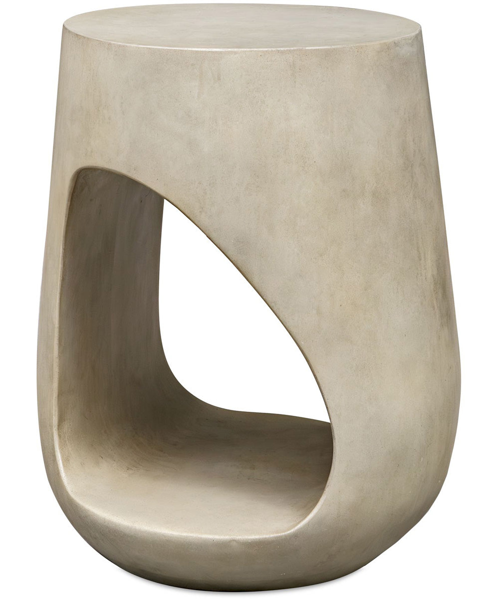 Lithos Gray Outdoor Accent Table