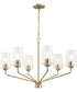 Celino 6-Light Chandelier Champagne Bronze