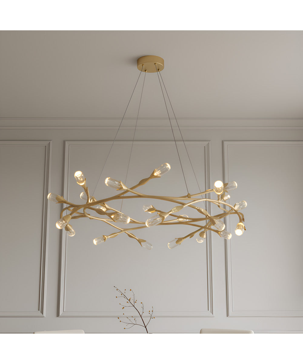 Cora Pendant Gold Leaf