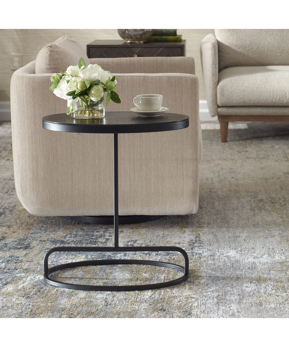 Accent Table in Aged Black