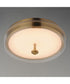 Voto LED Flush Mount Natural Aged Brass