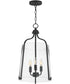 Bellmore 3-Light Foyer Pendant Black