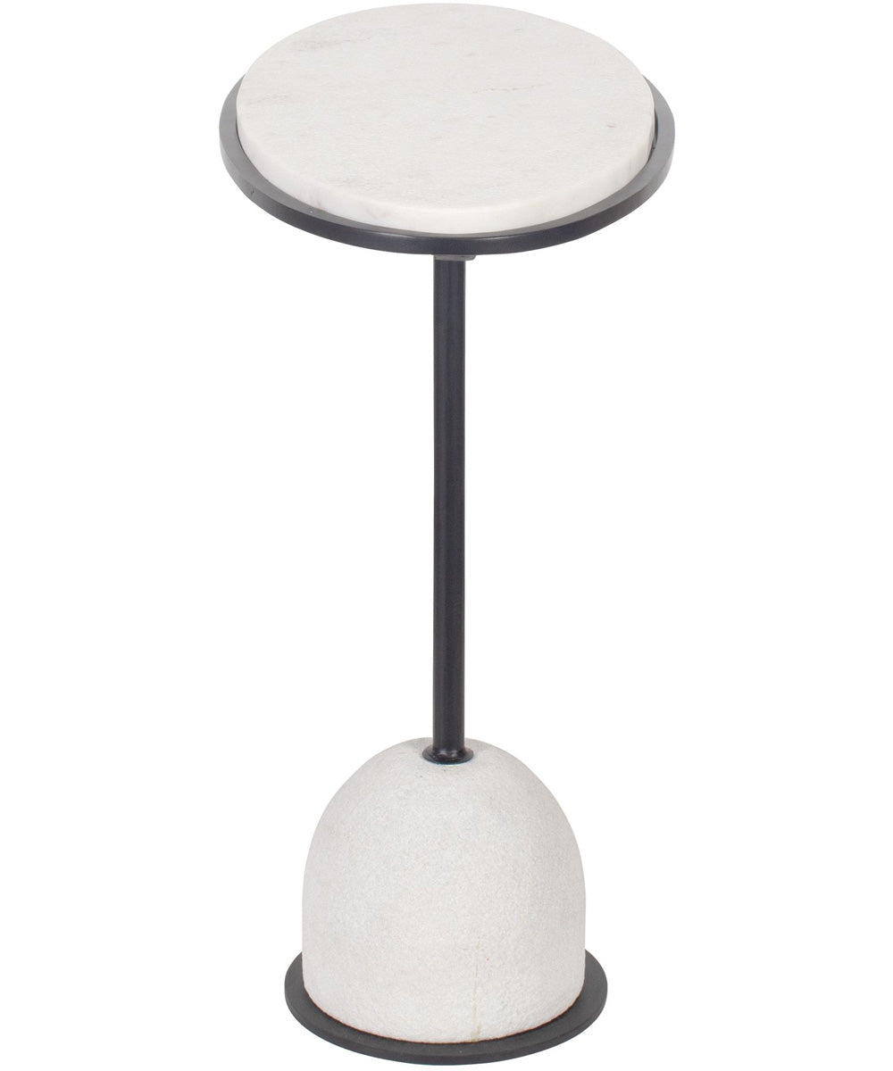 Morro White Marble Side Table