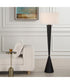 Layla Black Tapered Floor Lamp