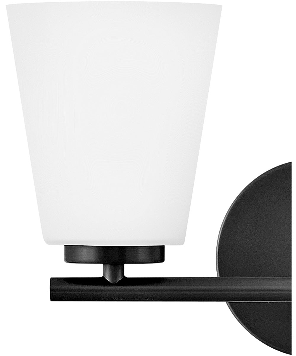 Bri 2-Light Small Two Light Vanity in Black