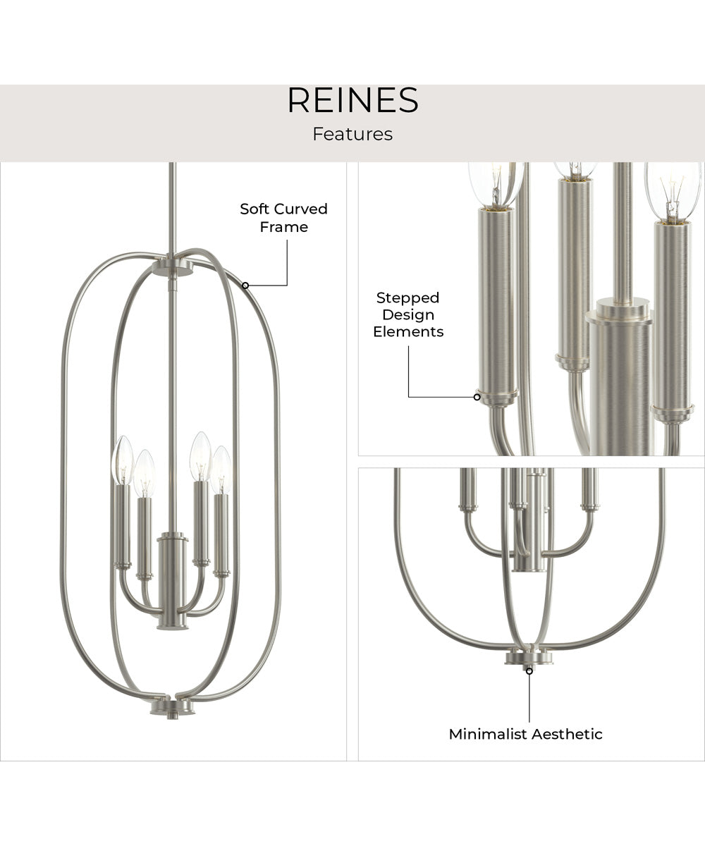 Reines 4-Light Foyer Pendant Brushed Nickel