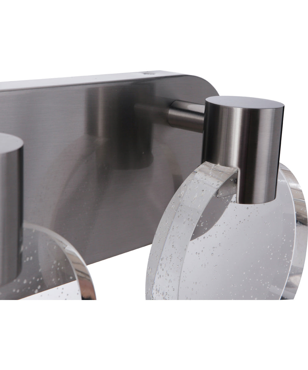 Glisten 2-Light Lighting Brushed Polished Nickel