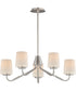 Durham 5-Light Chandelier Satin Nickel