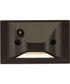 LED Indoor/Outdoor Integrated LED Wall or Step Light with Photocell Antique Bronze