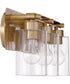 Hendrix 3-Light Lighting Satin Brass