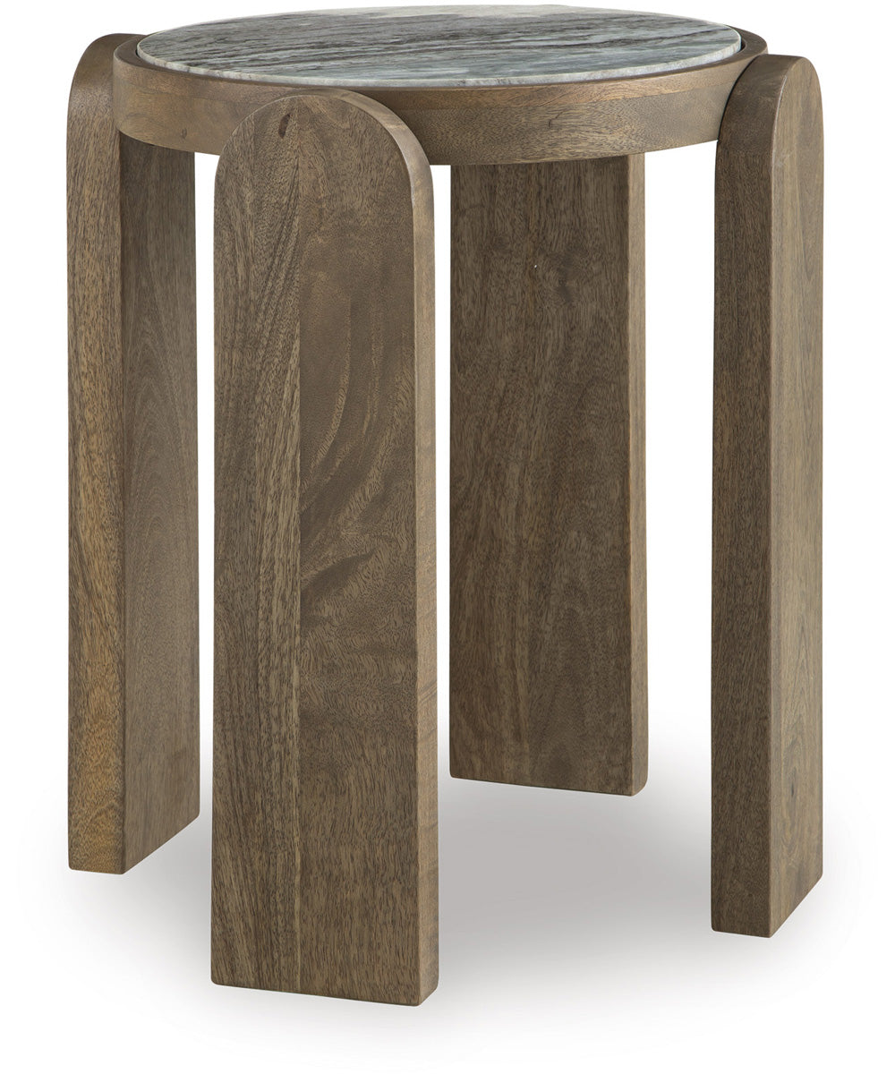 Gavrilley Accent Table Gray/White/Brown