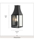 Radcliffe 2-Light Small Outdoor Wall Lantern Black