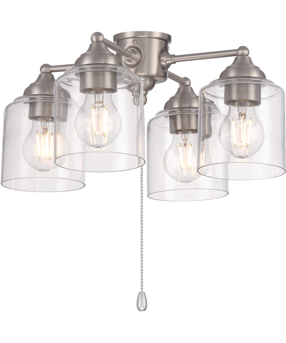 4-Light Accessory Brushed Polished Nickel