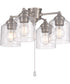 4-Light Accessory Brushed Polished Nickel
