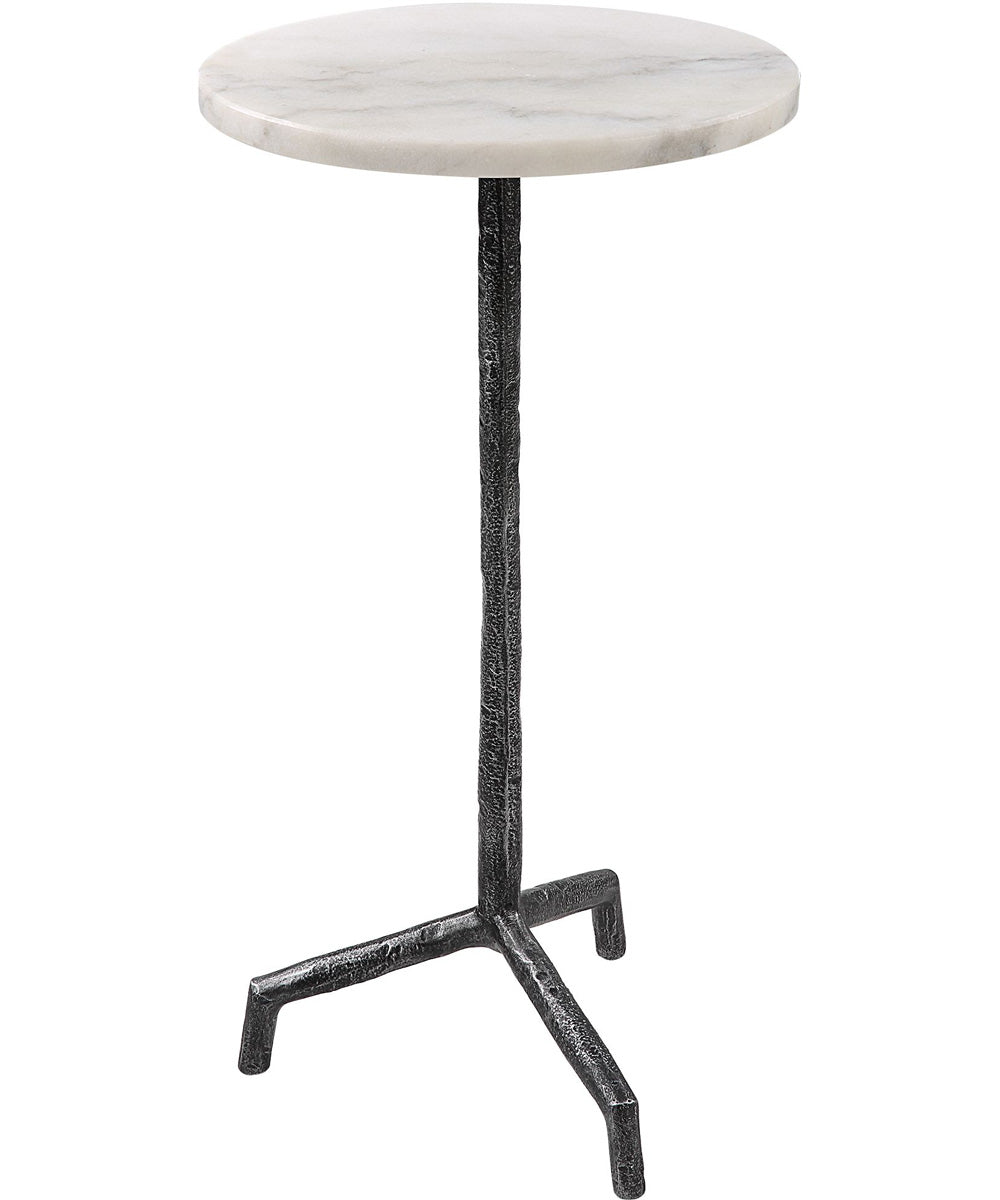 Puritan White Marble Drink Table