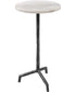 Puritan White Marble Drink Table