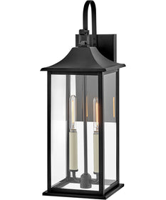Nolan 2-Light Medium Wall Mount Lantern in Black