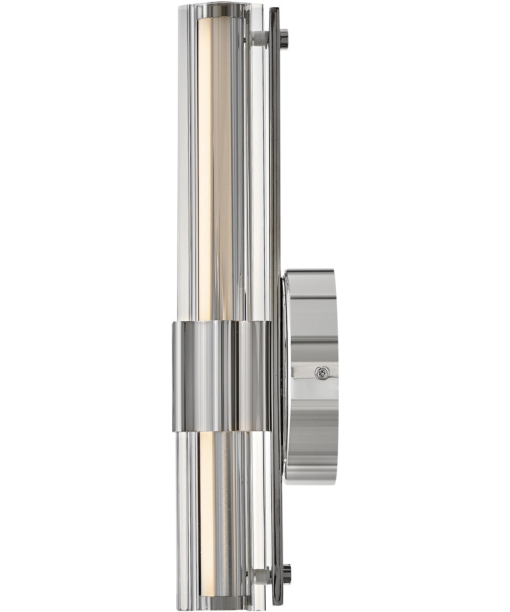 Georgette LED-Light Medium LED Sconce in Polished Nickel
