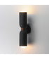 Pompeii 2-Light Wall Sconce Lava / Black