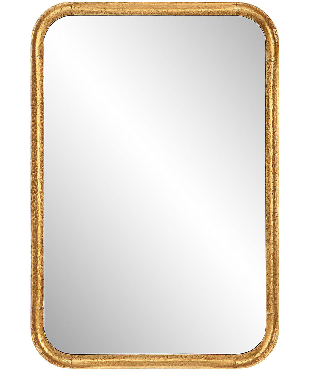 20x30" Wall Mirror Lightly Antiqued Gold Leaf with Glaze