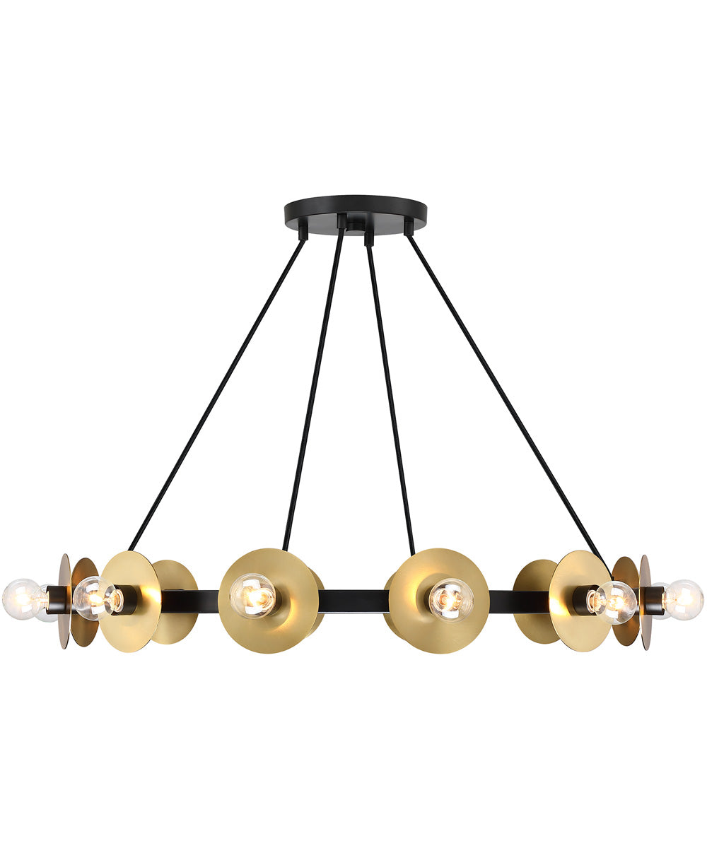 Harmoni 12 Light Chandelier Matte Black