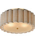 Penelope 2-Light Flush mount Natural Aged Brass