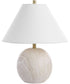 Table Lamp Ceramic with Watermarbling and Soft Gold Accents