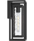 Shaw 15 inch 1 Light Outdoor Wall Light with Clear Glass Textured Black