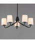 Durham 5-Light Chandelier Black