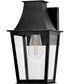Georgetown Coastal Elements  1-Light Small Wall Mount Lantern in Black