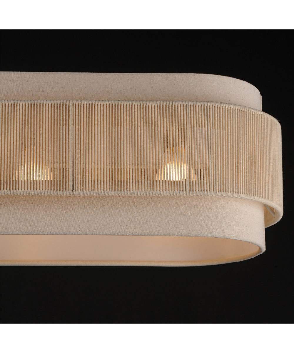 Seacliff 7 Light Linear Pendant Natural Aged Brass