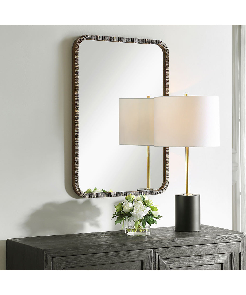 22x32" Wall Mirror in Antique Gold Textured