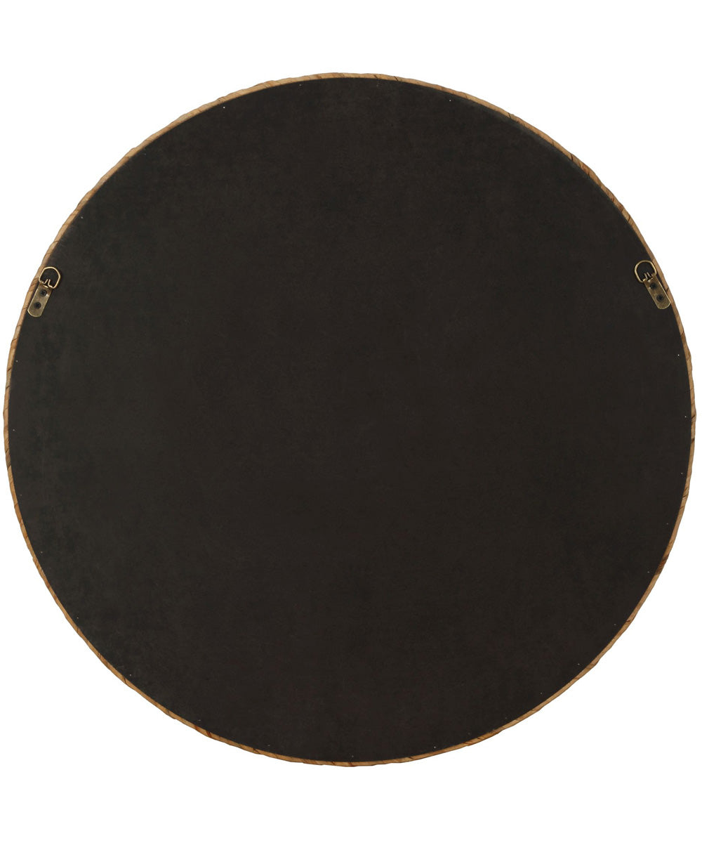 32x32" Wall Mirror with Tightly Wrapped Seagrass