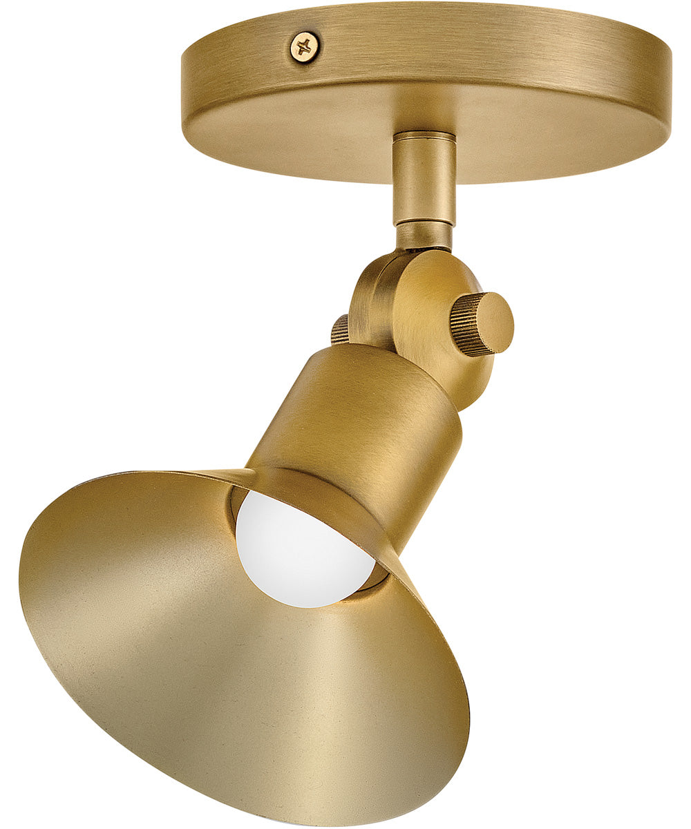Dom LED-Light Small Adjustable LED Sconce in Heritage Brass