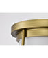 Valdora 1-Light Close-to-Ceiling Natural Brass