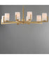 Dart 8-Light Chandelier Natural Aged Brass