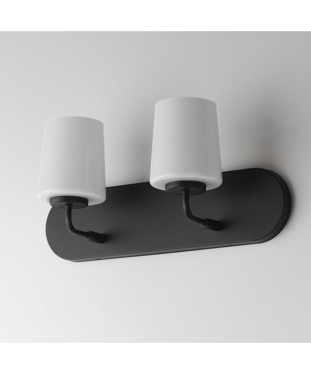 Durham 2-Light Strip Bath Vanity Black