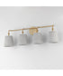 Baja 4-Light Bath Vanity Natural Aged Brass