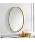 24x36" Wall Mirror Lightly Antiqued Gold Leaf