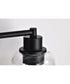 Grayson 2-Light Vanity & Wall Matte Black
