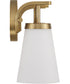 Drake 3-Light Vanity Aged Brass
