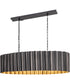 Allegra 5-Light Linear Pendant Gunmetal / Gold