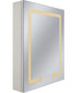 LED Cabinet Mirror 1-Light Mirror White