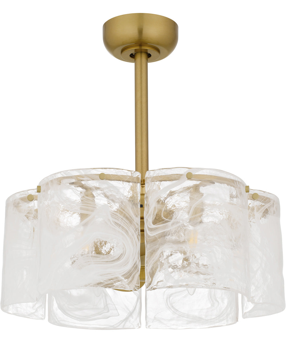 Maisie 6-light Fandelier Brushed Gold