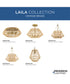 Laila 16 in. 3-Light Semi-Flush Convertible with Woven Jute Accents Vintage Brass