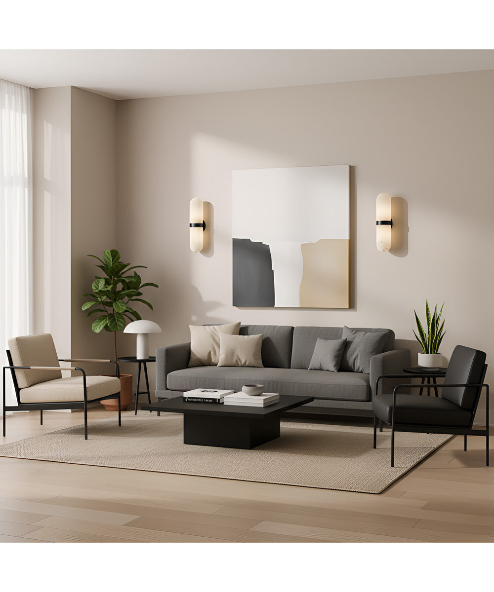 Bree 2-light Wall Sconce Matte Black