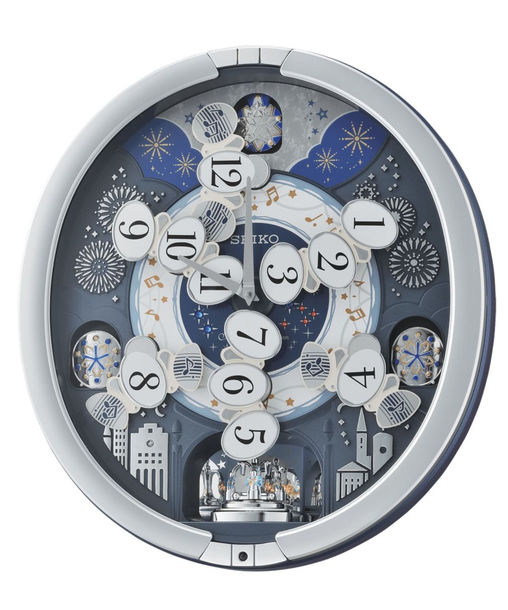 18"H Melodies in Motion Clock  with 18 Hi-Fi Melodies