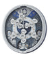 18"H Melodies in Motion Clock  with 18 Hi-Fi Melodies