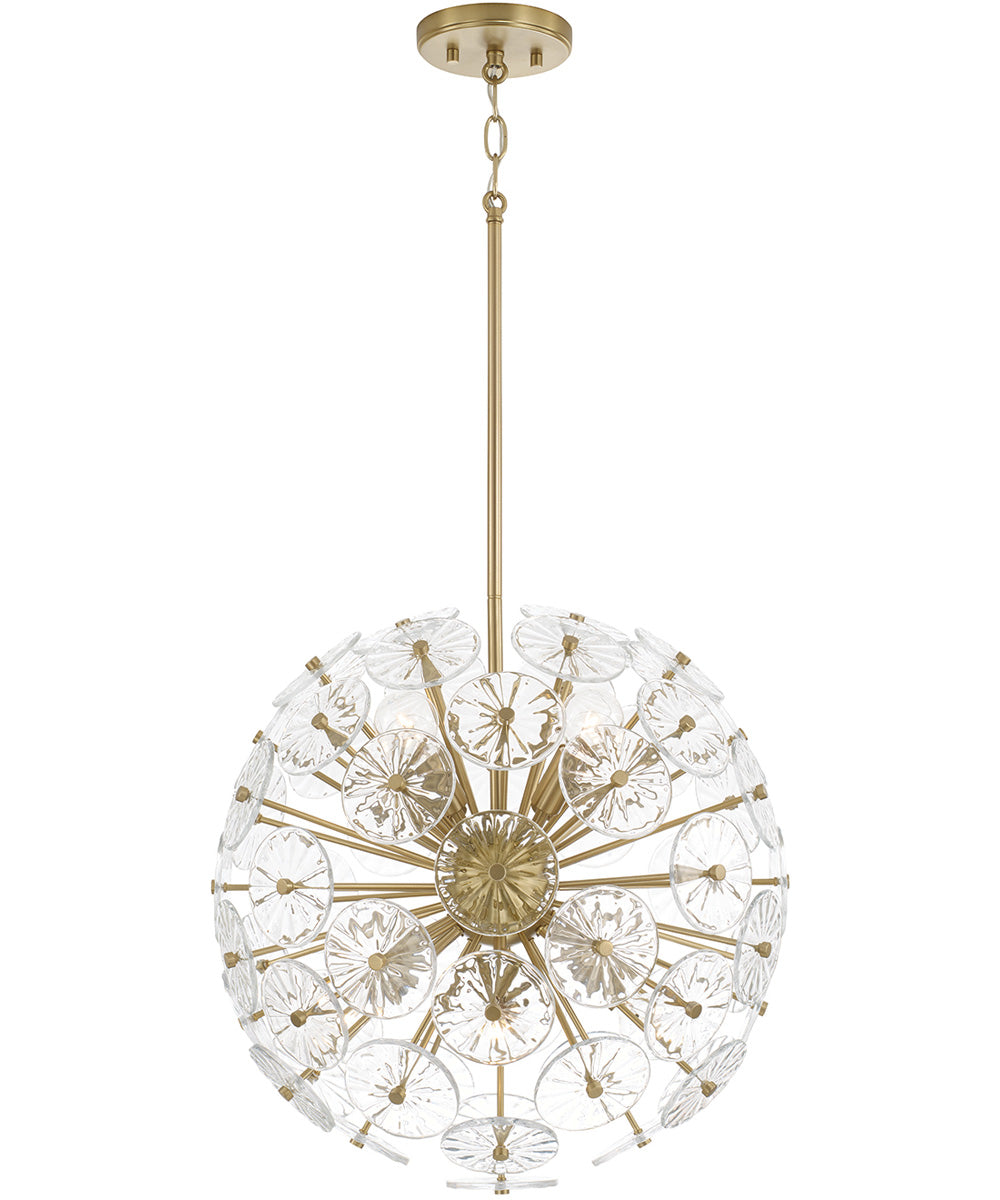 Emelie 8-Light Pendant Matte Brass