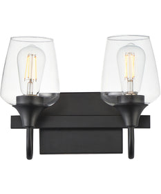 Goblet 2-Light Wall Sconce Black